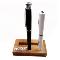 Hovel Shegun Wood Square Pen/Mobile Holder HMPHSWS