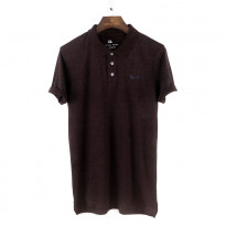 Gentle Park Solid Dark Chocolate Colored Mens Polo Shirt 0100853022