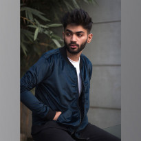Midnight Bomber Jacket for Men and Women - velvet Blue
