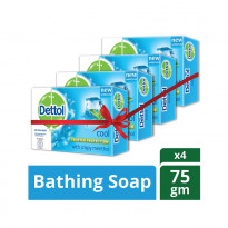 Dettol Soap Cool Quad Pack Combo (75g)