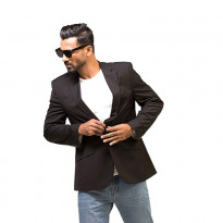 Manson Matt Black Men's Blazer