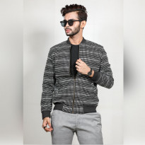 O2 Men’s Bomber Jacket (BJ-MJ-MC/180903)- Navy Blue