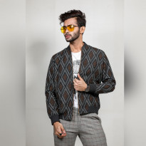 O2 Men’s Bomber Jacket (BJ-MJ-MC/180906)- Black Brown