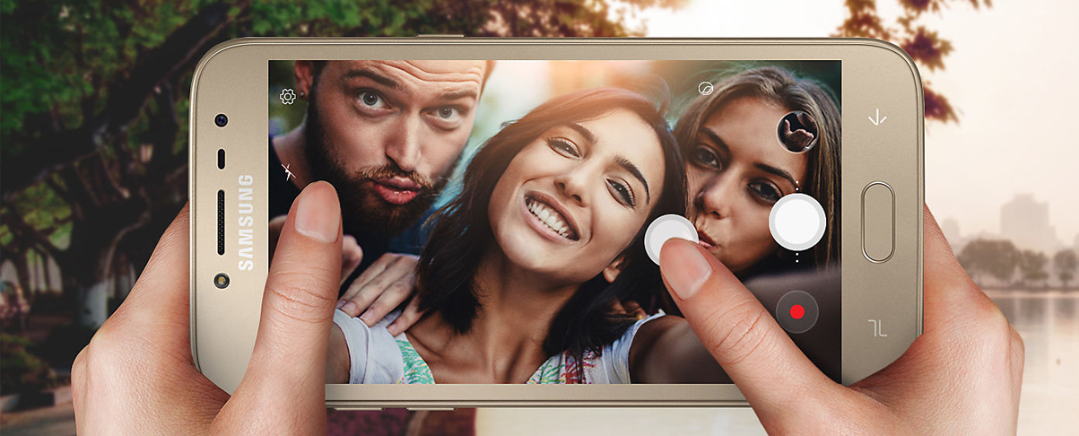 Selfie capture by Samsung Galaxy J2 2018 